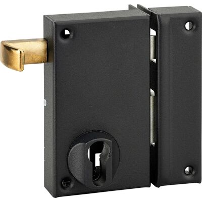 Serrure Thirard - 089010 - Double cylindre, 75x130mm, Noir - Publicité Serrure Thirard - 089010 - Double cylindre, 75x130mm, Noir - Publicité