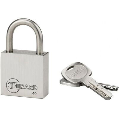THIRARD - Candado Transit 2 40mm Acero Inoxidable - Seguridad THIRARD - Candado Transit 2 40mm Acero Inoxidable - Seguridad
