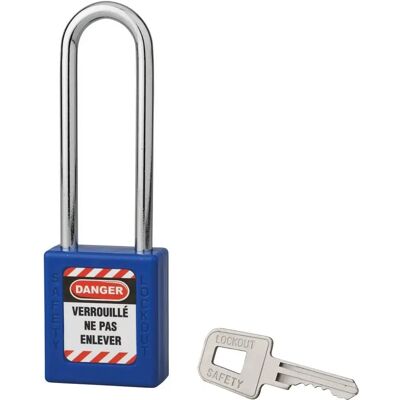 THIRARD - Lucchetto 40 mm con arco in acciaio 6 x 76 mm blu - Padlock THIRARD - Lucchetto 40 mm con arco in acciaio 6 x 76 mm blu - Padlock