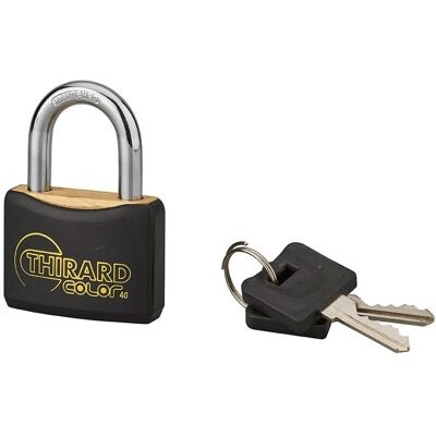 THIRARD - Mach - laiton - noir - Padlock - Publicité THIRARD - Mach - laiton - noir - Padlock - Publicité