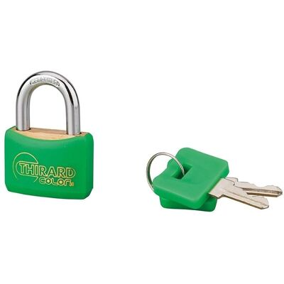 THIRARD - Mach Color 30mm - Shackle steel - Color bumper - Padlock THIRARD - Mach Color 30mm - Shackle steel - Color bumper - Padlock