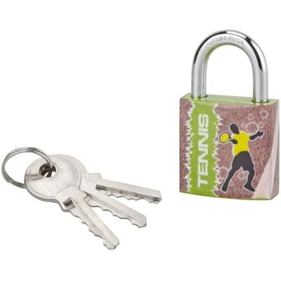 THIRARD - Lucchetto Line Sport Tennis - 30mm - Padlock - Publicité THIRARD - Lucchetto Line Sport Tennis - 30mm - Padlock - Publicité