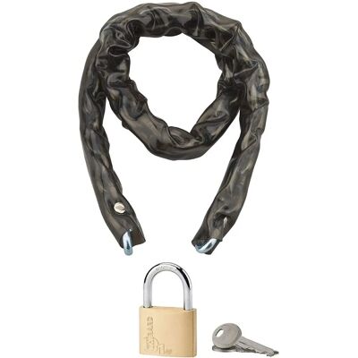 THIRARD - Loops 6mm - Diamètre 6 mm - 0.9 m - Lock and chain set - Publicité THIRARD - Loops 6mm - Diamètre 6 mm - 0.9 m - Lock and chain set - Publicité