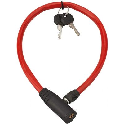 THIRARD - Candado de Bicicleta, Cable de Acero, 50cm, 2 Llaves THIRARD - Candado de Bicicleta, Cable de Acero, 50cm, 2 Llaves
