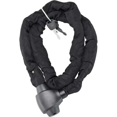 THIRARD - Łańcuch stalowy 10mm z powłoką nylonową, rower, motocykl, 1.5m, czarny THIRARD - Łańcuch stalowy 10mm z powłoką nylonową, rower, motocykl, 1.5m, czarny