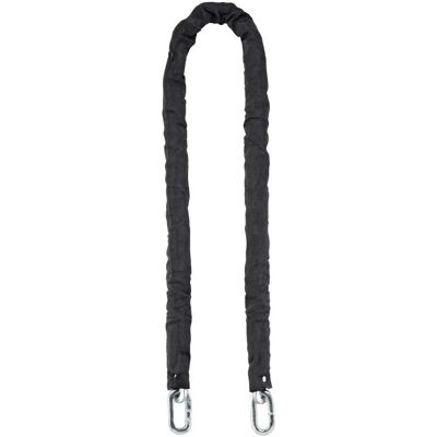Cadena de alta seguridad de nylon recubierta de acero - 1,5m - Negro Cadena de alta seguridad de nylon recubierta de acero - 1,5m - Negro