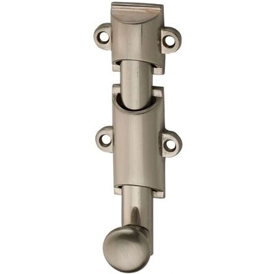 SERRURERIE DE PICARDIE - Chiusura a chiavistello - 100mm - nickel satinato - Door bolt SERRURERIE DE PICARDIE - Chiusura a chiavistello - 100mm - nickel satinato - Door bolt