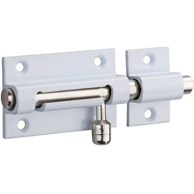 THIRARD - chiavistello a spina ø8mm - ottone bianco lucido - serratura porta THIRARD - chiavistello a spina ø8mm - ottone bianco lucido - serratura porta