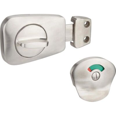 THIRARD - Serrure pour WC - Acier inoxydable brossé - 40 mm - Publicité THIRARD - Serrure pour WC - Acier inoxydable brossé - 40 mm - Publicité