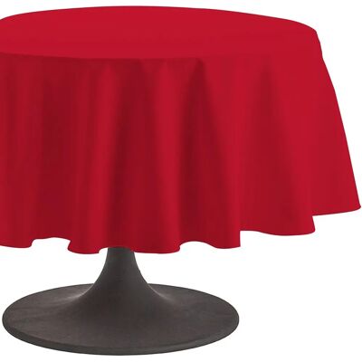 Coucke Nappe ronde en coton Cambrai Cerise - Nappe - Publicité Coucke Nappe ronde en coton Cambrai Cerise - Nappe - Publicité