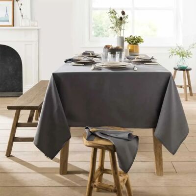 Coucke - Cambrai - Anthracite - 180x180 cm - Nappe - Publicité Coucke - Cambrai - Anthracite - 180x180 cm - Nappe - Publicité