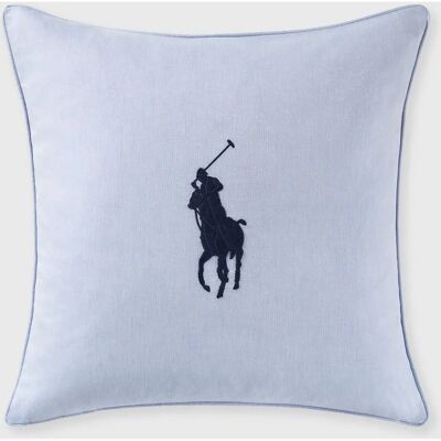 Funda de Almohada Oxford de Fenwick - Algodón/Lino, 50x50cm, Azul Funda de Almohada Oxford de Fenwick - Algodón/Lino, 50x50cm, Azul