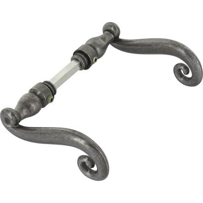 Support double Aquitaine Bouvet - Fer carré 7mm - Finition époxy grisée - Publicité Support double Aquitaine Bouvet - Fer carré 7mm - Finition époxy grisée - Publicité
