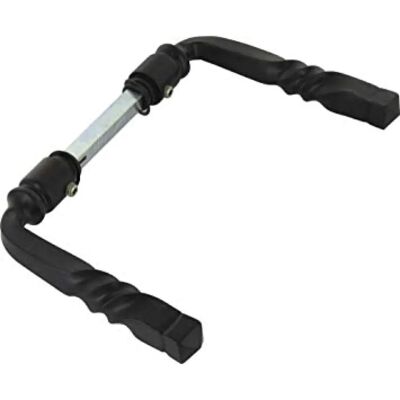Manilla doble rústica Bouvet Modelo 15266 - Hierro negro Manilla doble rústica Bouvet Modelo 15266 - Hierro negro
