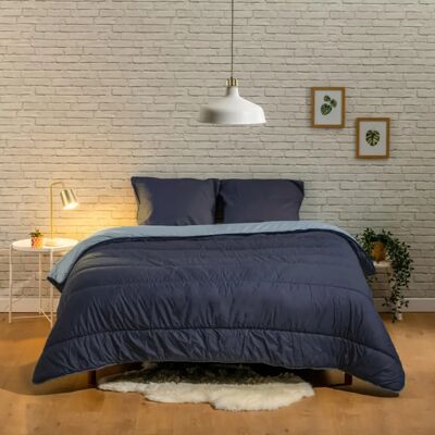 Duvet Bleu Câlin Microfibre - Fabrication Française - 140x200cm - Bleu - Publicité Duvet Bleu Câlin Microfibre - Fabrication Française - 140x200cm - Bleu - Publicité