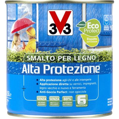 Peinture maison V33 - Modèle 007558 - Émail protecteur et nourrissant à l'eau pour bois - 0,5L Peinture maison V33 - Modèle 007558 - Émail protecteur et nourrissant à l'eau pour bois - 0,5L