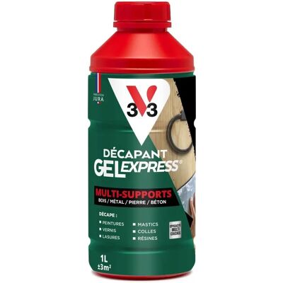 V33 Décapant Multi Supports Incolore 1L - Dissolvant peinture - Publicité V33 Décapant Multi Supports Incolore 1L - Dissolvant peinture - Publicité