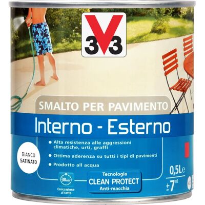 Smaltatura per pavimenti V33 - Bianco, resistente ai graffi e alle intemperie - 7 m² Smaltatura per pavimenti V33 - Bianco, resistente ai graffi e alle intemperie - 7 m²