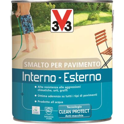 Acrilico V33 per pavimenti - 2,5L Interno/Esterno Acrilico V33 per pavimenti - 2,5L Interno/Esterno
