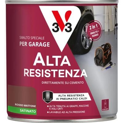 V33 Smalto per pavimenti interni ad alta resistenza - Mattone rosso - 0,5L V33 Smalto per pavimenti interni ad alta resistenza - Mattone rosso - 0,5L