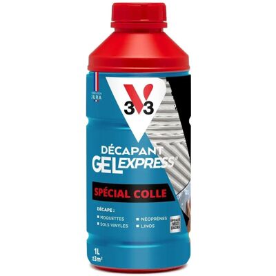 V33 - Décapant Gel Express Spécial Colle 1L - Beige - Publicité V33 - Décapant Gel Express Spécial Colle 1L - Beige - Publicité