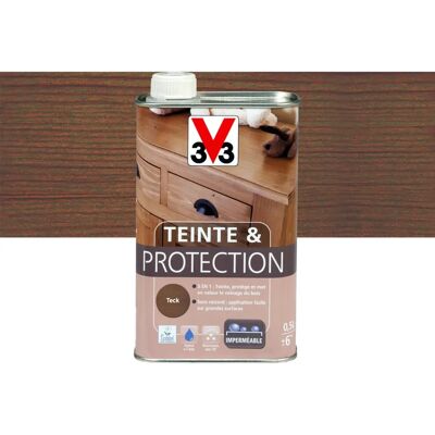 V33 Teck Teinture & Protection - Teinture & Protection Bois - Publicité V33 Teck Teinture & Protection - Teinture & Protection Bois - Publicité