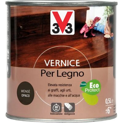 V33 Vernice Legno Wenge - Finitura Opaca - 0,5L V33 Vernice Legno Wenge - Finitura Opaca - 0,5L