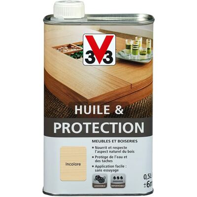 V33 Öl & Schutz für Möbel Farblose 0,5L V33 Öl & Schutz für Möbel Farblose 0,5L