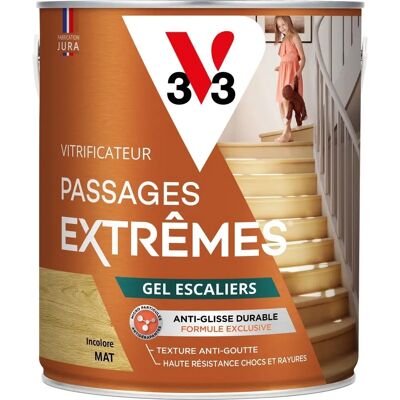 V33 Vernis en gel pour escaliers - Résistant, Mat - Publicité V33 Vernis en gel pour escaliers - Résistant, Mat - Publicité