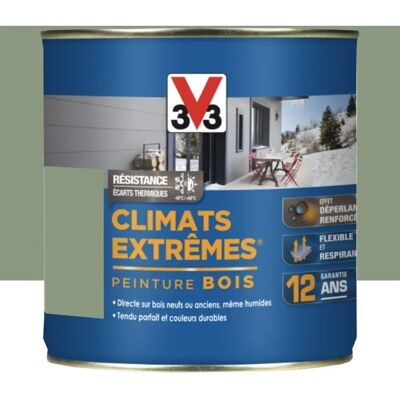 V33 - Peinture extérieure pour bois - Finition satinée 0,5L - Publicité V33 - Peinture extérieure pour bois - Finition satinée 0,5L - Publicité