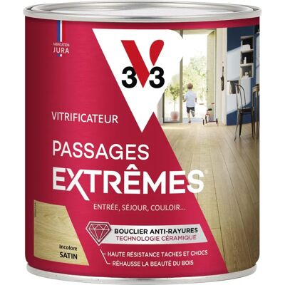 V33 Passages Extrêmes Satin Vitrificateur - Polycarbonate - Écolabel V33 Passages Extrêmes Satin Vitrificateur - Polycarbonate - Écolabel