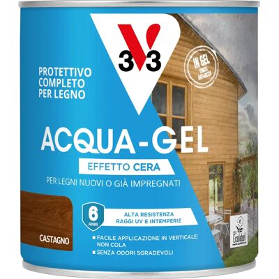 V33 Protettivo Completo a Gel Acquoso - Castagno Scuro - 0,75L V33 Protettivo Completo a Gel Acquoso - Castagno Scuro - 0,75L