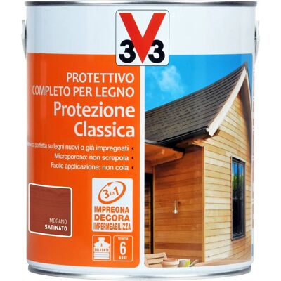 V33 Mogano Impregnante - Protezione completa del legno - 2,5L V33 Mogano Impregnante - Protezione completa del legno - 2,5L