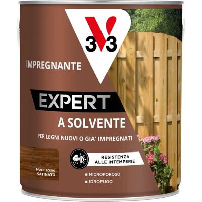 V33 - Impregnante Expert 2,5 L - Noce Scuro - Wood Impregnator V33 - Impregnante Expert 2,5 L - Noce Scuro - Wood Impregnator