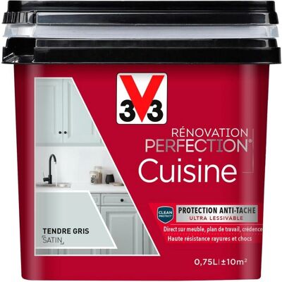Perfection V33 Gris tendre 0.75 L Peinture - Publicité Perfection V33 Gris tendre 0.75 L Peinture - Publicité
