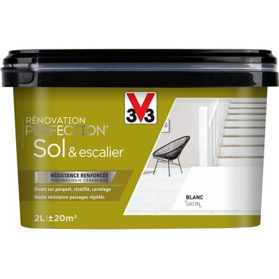 V33 Peinture Blanche pour Sols et Escaliers Intérieurs - Peinture V33 Peinture Blanche pour Sols et Escaliers Intérieurs - Peinture