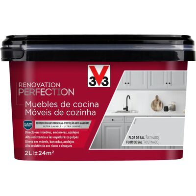 Pintura Renovación Cocinas V33 - 2L Flor de Sal Pintura Renovación Cocinas V33 - 2L Flor de Sal