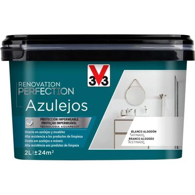 Pintura para azulejos y muebles de baño - Blanco Algodón - Renovación Pintura para azulejos y muebles de baño - Blanco Algodón - Renovación