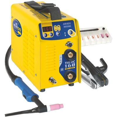 GYS Portable TIG & MMA Inverter Welder - 160A, Yellow - Welding Machine GYS Portable TIG & MMA Inverter Welder - 160A, Yellow - Welding Machine