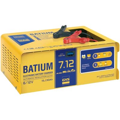 Carregador de bateria GYS Batium - Automático, rápido, para baterias 6V/12V Carregador de bateria GYS Batium - Automático, rápido, para baterias 6V/12V