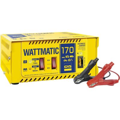 GYS Wattmatic 170 Chargeur de batterie - 6/12V, 260W, Automatique - Publicité GYS Wattmatic 170 Chargeur de batterie - 6/12V, 260W, Automatique - Publicité
