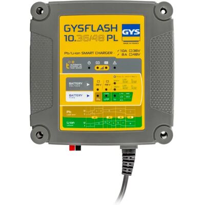 GYS Lead/LiFePO4 36/48V 10A Ladegerät - Mehrspannung, Intelligent, Kompakt GYS Lead/LiFePO4 36/48V 10A Ladegerät - Mehrspannung, Intelligent, Kompakt