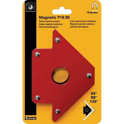 Magnetický Posuvník GYS - 45/90/135° - Červený - 30x13.8x2.5cm Magnetický Posuvník GYS - 45/90/135° - Červený - 30x13.8x2.5cm