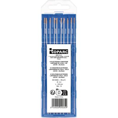 GYS IBÉRICA Gys 045354 10 Electrode Tungsten Wl15 Ø2,4 - Dorado - Electrode Type GYS IBÉRICA Gys 045354 10 Electrode Tungsten Wl15 Ø2,4 - Dorado - Electrode Type