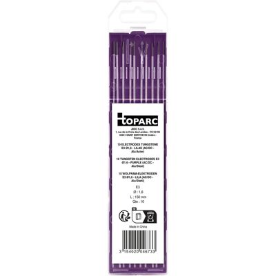 GYS Eletrodos de Tântalo 10 Peças - E3 - 1,6mm - Eletrodos de Soldar GYS Eletrodos de Tântalo 10 Peças - E3 - 1,6mm - Eletrodos de Soldar