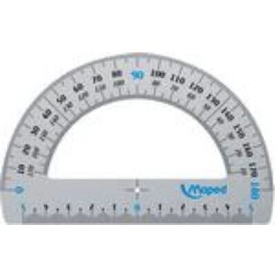 Transportador Maped 129200 - Alumínio - 12cm - Para Adultos Transportador Maped 129200 - Alumínio - 12cm - Para Adultos