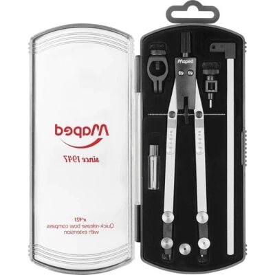 Maped 178102 Black Compass Set - Technical Precision Maped 178102 Black Compass Set - Technical Precision