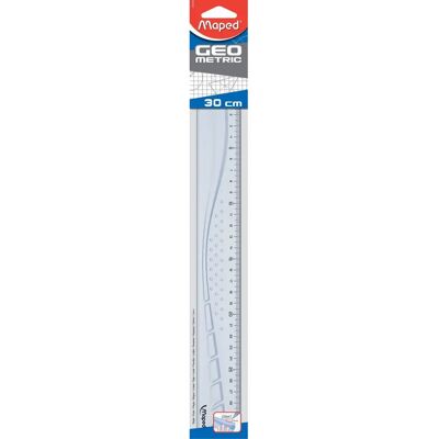 Righello da scrivania Maped 242030 - 300mm, Trasparente - Professionale Righello da scrivania Maped 242030 - 300mm, Trasparente - Professionale