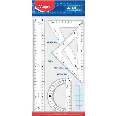 Maped Creativ 242830 linjalsset - 4 delar, Plast, Maped Maped Creativ 242830 linjalsset - 4 delar, Plast, Maped