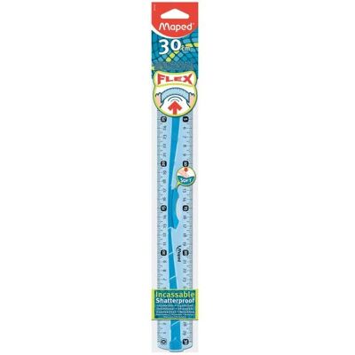 Règle Flex 300 mm Maped - Résistante aux chocs, encre UV, 30cm - Publicité Règle Flex 300 mm Maped - Résistante aux chocs, encre UV, 30cm - Publicité